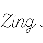 Zing Script Rust Thin