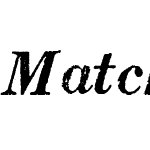 Matchwood Bold Italic WF