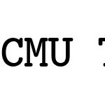 CMU Typewriter Text