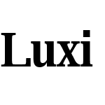 Luxi Serif