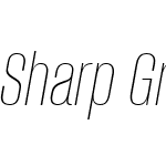 Sharp Grotesk Thin Italic 12