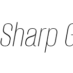 Sharp Grotesk Thin Italic 13