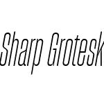 Sharp Grotesk Light Italic 08