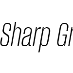 Sharp Grotesk Light Italic 12