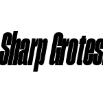 Sharp Grotesk Black Italic 09