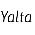 Yalta Sans Std