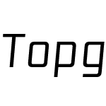 Topgolf Condensed Italic