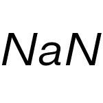 NaN Metrify Cyrillic A Standard