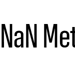 NaN Metrify B X-Condensed