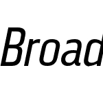 Broadside-MediumCondensedItalic