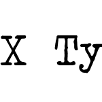 X Typewriter
