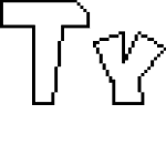 Typeface Mario World Pixel Outline