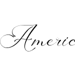 America Calligraphy