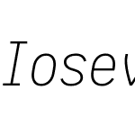 Iosevka Nerd Font Mono