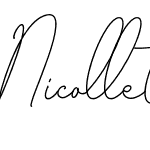Nicollette Handwriting