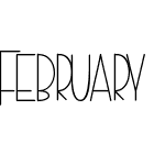 February Right - Personal Use