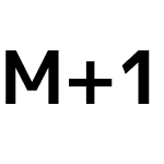 M+ 1p
