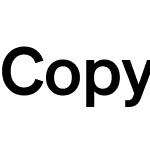 Copyright Klim Type Foundry