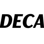 Decary Sans BoldIt PERSONAL USE