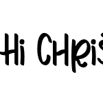 Hi Christopher
