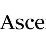 Ascendant Serif - Personal Use