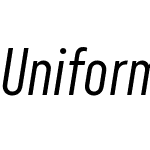 Uniform Extra Condensed W01