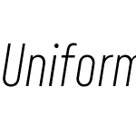 Uniform Extra Condensed W01