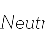 Neutraface Slab Text TT Light