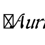 ☞AuriolLTStd-Italic