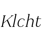 Kulachat Serif Oblique DEMO