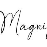 Magnificent Signature