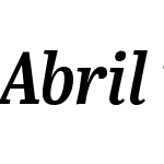 Abril Titling Condensed