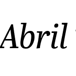 Abril Titling Narrow