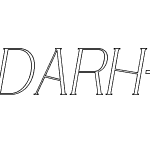 DARH-Italic_Outline Font family