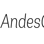 Andes Condensed