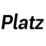 Platz Grotesk Oblique