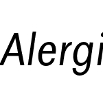 Alergia Condensed