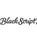 Black Script Printed