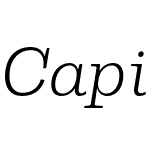 Capital Serif