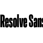 Resolve Sans