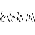 Resolve Sans