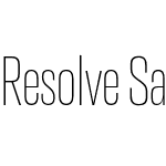 Resolve Sans