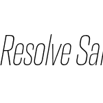 Resolve Sans