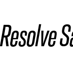 Resolve Sans