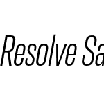 Resolve Sans