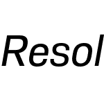 Resolve Sans