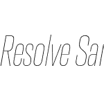 Resolve Sans