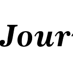 Journal Bold Italic