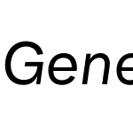 Genera Grotesk