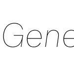 Genera Grotesk